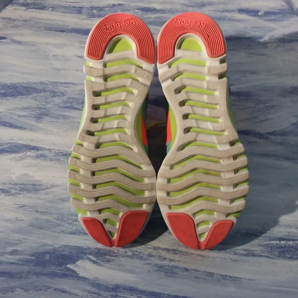 Reebok Sublite Duo Teal Pink Neon Flow Trainers Running Woman size 7 - Picture 7 of 9